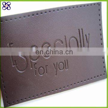Factory direct cheap faux leather label