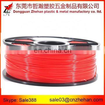 Red 0.05mm Tolerance 1.75mm PLA ABS 3d printer filament with plastic rods