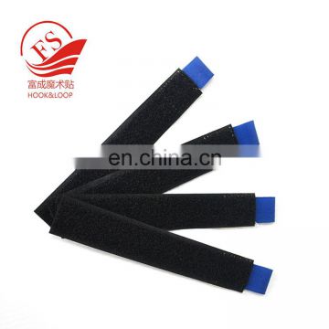 Packing custom computer wire arrangement accessories straight hook loop cable tie with pull tab