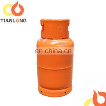 Mauritania 12kg Orange color new empty refillable lpg cylinder for selling