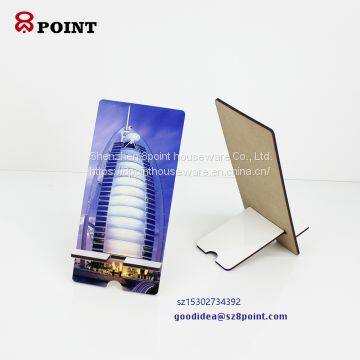 Wooden Consumer Accessories Mobile Phone Holders Sublimation MDF Cellphone Stands photo-4