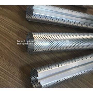 Round Aluminum Tubes Tube Diameter 75 Mm X 0.7mm For Waiting Rooms / Restaurants Half