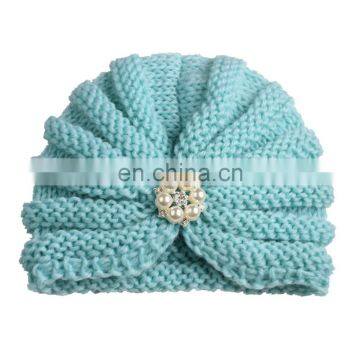 Knitted Winter Baby Hat for Girls Candy Color Bonnet Enfan Baby Beanie Turban Hats Newborn Baby Cap for Boys Accessories photo-5