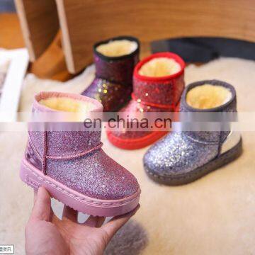 Children's Snow Boots Shiny Sparkle Warm and Comfortable in 8 Colors Baby Shoes Boy Girl Boots Shoes photo-4