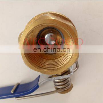 Low Price Brass Spring Close Ball Valve DN25 1inch photo-5
