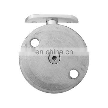 Wall Mounted Flange Tube Bar Connector Round Pipe Connector Stainless Steel Glass Floor Bracket Support photo-4