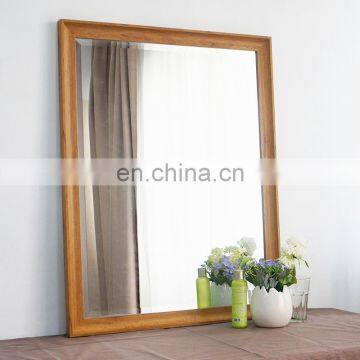 Bathroom wood frame mirrors for decor wall antiqued