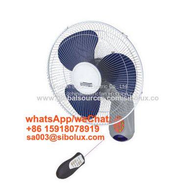 16 inch plastic wall fan with remote control