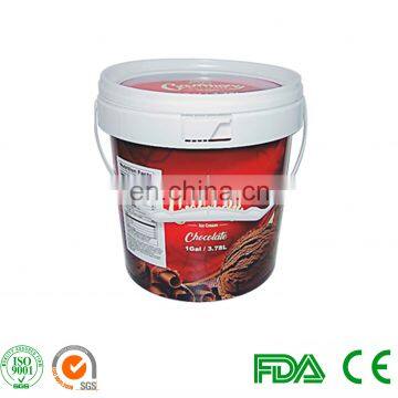 Food Grade 1 Gallon Plastic Bucket for Ice Cream Sauce Powder photo-3