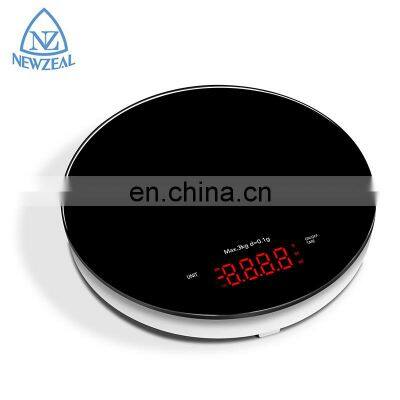 3Kg 5Kg Electronic LCD Display Glass Panel Digital Kitchen Scale With CE And ROHS