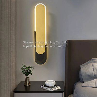 Led Wall Lights Minimalist Gold Indoor Lighting For Living Room Bedroom Bedside Home Decorative photo-2