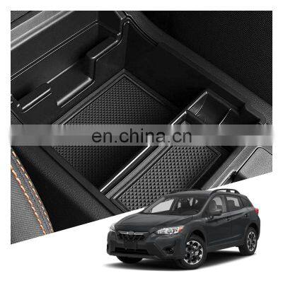 Interior Accessories Parts Silicone Armrest Rest Storage Box Center Control Console Organizer Tray For Subaru Crosstrek