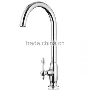 Kitchen Faucet Polish Cold Water Tap Single Handle Faucet Brass Zinc Alloy handle Ceramics Spool KL-1215