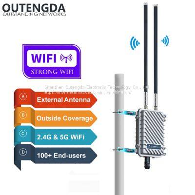 11AC 2.4ГГц 5ГГц Wi-Fi точка доступа для наружного использования CPE AP роутер