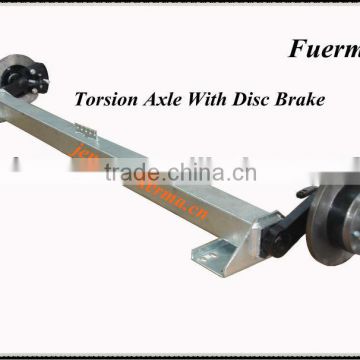 Rubber Torsion Axle With Disc Brake