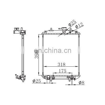 Wholesale Car Cooling Aluminium Vertical Oil Filled Radiator 16400-B2030-000 for Toyota Camry photo-2
