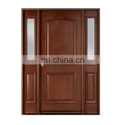 red walnut solid wooden front main entrance entry doors prices