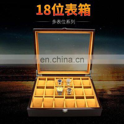 Custom Top Sale Jewelry Display 18 Slots Lacquer Wooden Watch Packaging Box photo-5