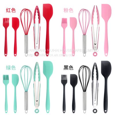 Kitchen Utensil Set, 5PCS Silicone Kitchen Utensils Set, Spatulas Brush, Cooking Tools, Easy to Use & Clean, Utensil Set, Kitchen Utensils