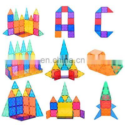 Kids Educational STEM Toys Amazon Best Seller Magnet Building Tiles 78 PCS Magnetic Building Blocks for Children photo-2