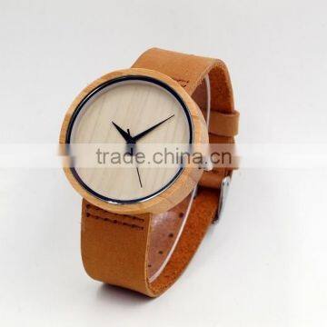 Newest & hot selling watches , wooden watch with leather strap