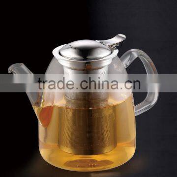 borosilicate glass teapot ,heat resistant glass teapot with warmer