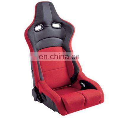 Red Sports Car Seat Adjustable Cloth and Pvc Racing Seat With Single Adjustor JBR1064 Car Seat