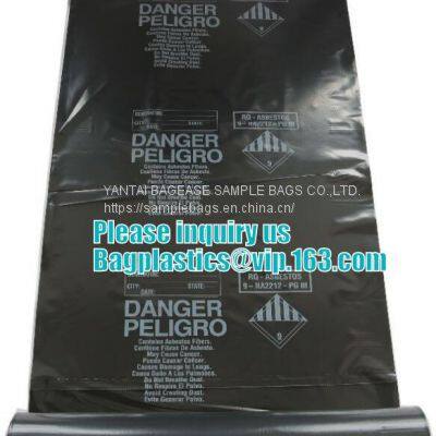 Мешки для захоронения асбеста, для подрядчиков, промышленные, для наружного использования, для хранения и утилизации, экономичные прочные мешки взрослого размера photo-4