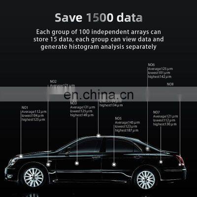 Thickness Meter Car Paint Film Coating Thickness Gauge Tester Instrument Fe/NFe For Non Conductive Coatings Thickness Gauge photo-3