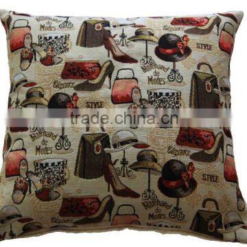 modern lady tapestry cushion cover