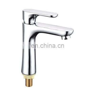 Rapsel GF 1102 single cold basin tap bathroom brass chrome basin tap faucets