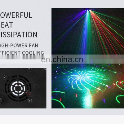 Beam Moving Laser Club Dj Party Speaker Usb Disco Led Stage Lights Mini 9 Eyes Laser Strobe Light photo-5