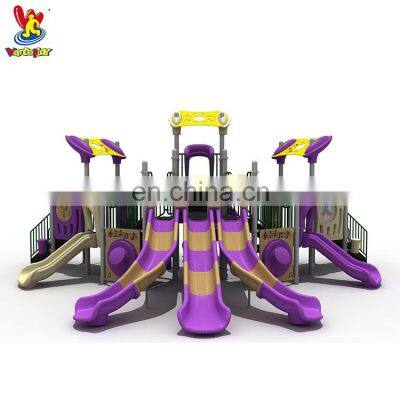 Modern Theme Amusement Park Children Playsets Game Playground Plastic Modular Kids Slide Equipment for Preschool