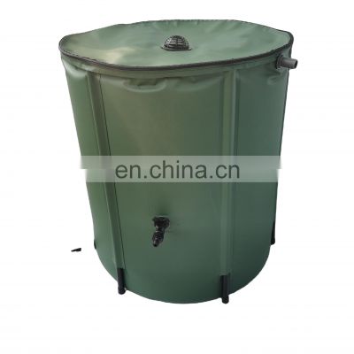 500D PVC Mesh Cloth 100l collapsible garden water catcher collector tank folding rain storage barrels