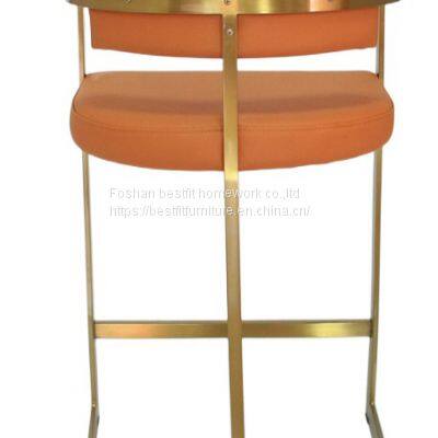 TY158 Fashion bar chair PU comfortable chair stainless steel highchair bar stool