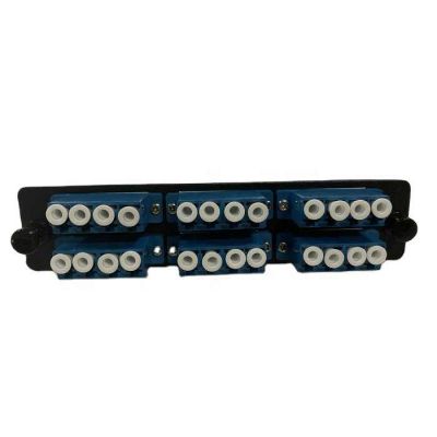 6 Port 12 Port Sc/LC/St/FC Fiber Optic Adapter Panel Loaded Connector Adapter Plate Rack Patch Panel with Adapters