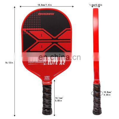 Arronax Customize USAPA carbon friction surface 16MM Pickleball Paddle Thermoformed Best Selling