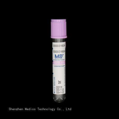 K2/K3 EDTA Tube Disposable Medical Vacuum Whole Blood Collection Tube With Purple Cap photo-2