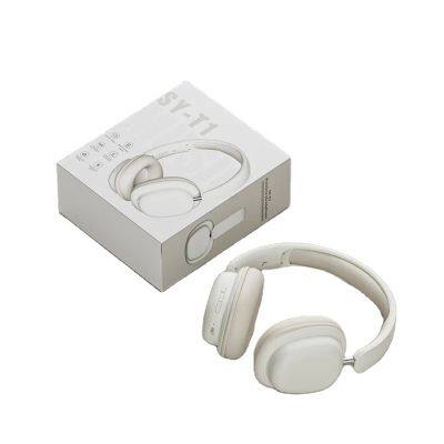 SY-T1 Foldable Wireless Headphones Lightweight Bluetooth 5.3 Earphone Pluggable Mic Stereo Music Game Headset For Friend Gifts