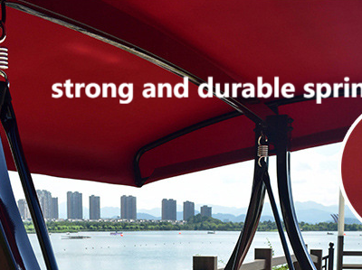 Ready to Ship Outdoor Sunshade Double Seat Swing Chair photo-3