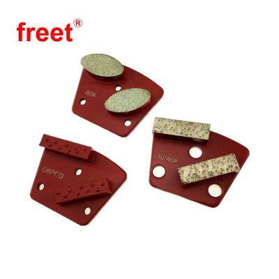 Metal Bond Trapezoid Concrete Floor Grinder Diamond Tools Grinding Plate Block photo-3