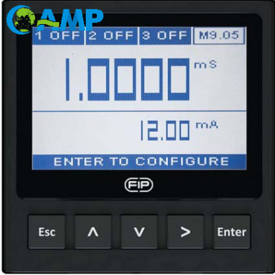 FLS M9.05 Moniteur de conductivité avec rétroéclairage multicolore pour la vérification de l'état à très longue distance