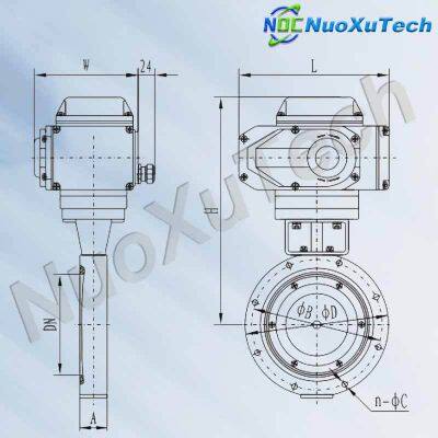 NuoXuTech GID-A Series Electric High Vacuum Butterfly Valve photo-2