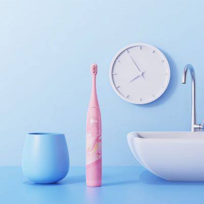 Infly T04B Blue Kids' Electric Toothbrush photo-3