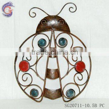 beautiful metal beetle wall hanging arts