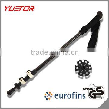 3 sections external quick lock 80% carbon fiber hiking stick