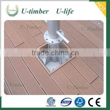 Outdoor WPC Decking Floor Outdoor WPC Wood Flooring Easily Installed WPC Composite Decking