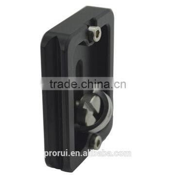 F07874 Leather Hand Wristband Strap Bundle + Hook + Metal Quick Release Plate for Tripod SLR DSLR Camera photo-2