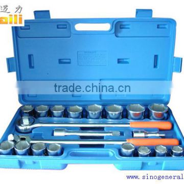 21pcs 3/4" drive socket wrench set in British systerm socket torque wrench set