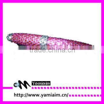 Promotional pink rhinestone pen supplier